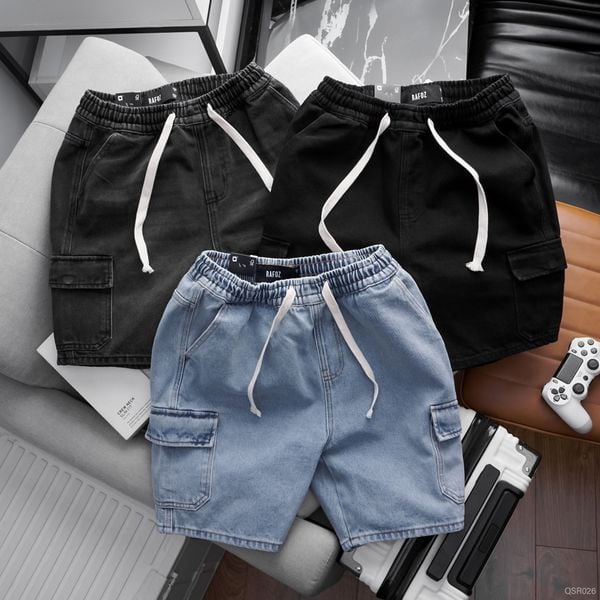  Quần short jean RAFOZ Cargo pocket 