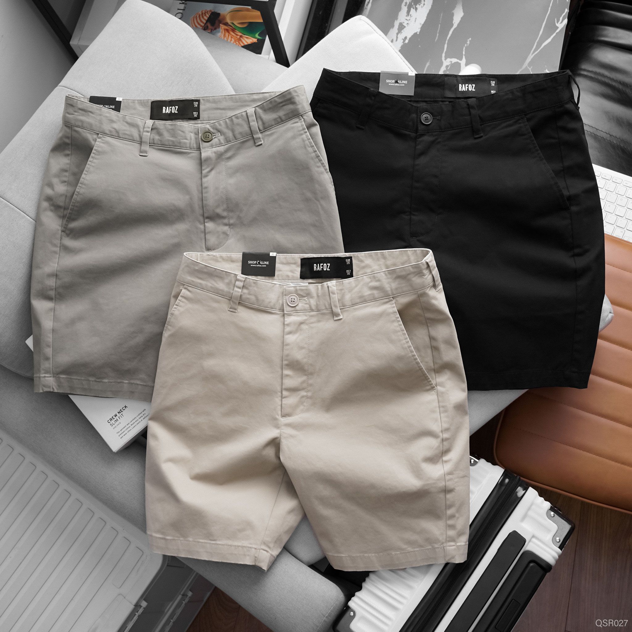  Quần short kaki RAFOZ Slim basic - 027 