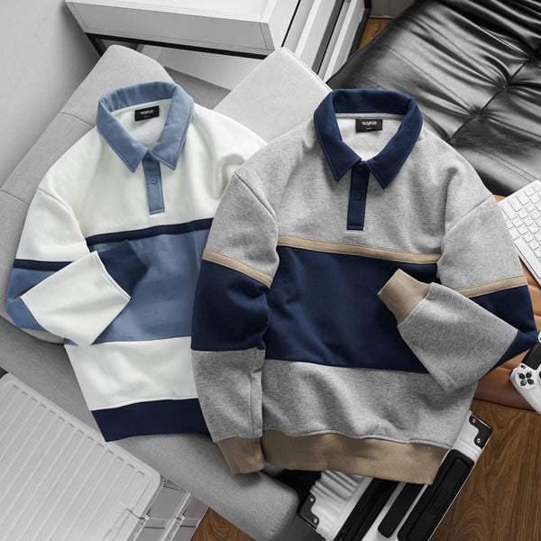  Áo sweater RAFOZ phối màu - 006 