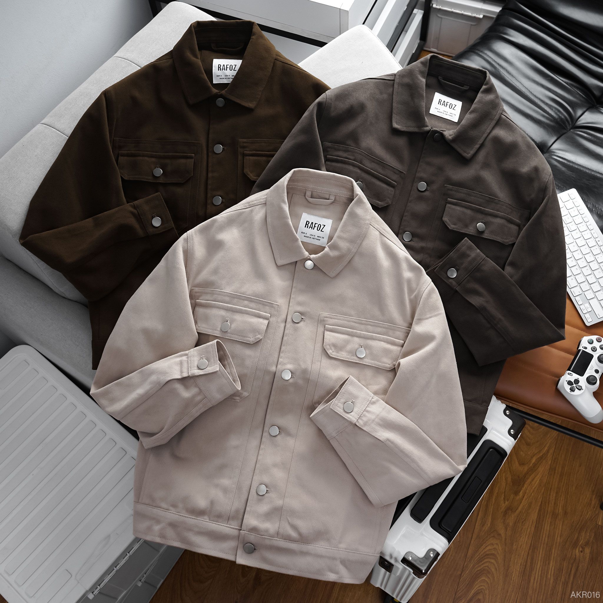  Áo khoác kaki cổ bẻ RAFOZ - 016 