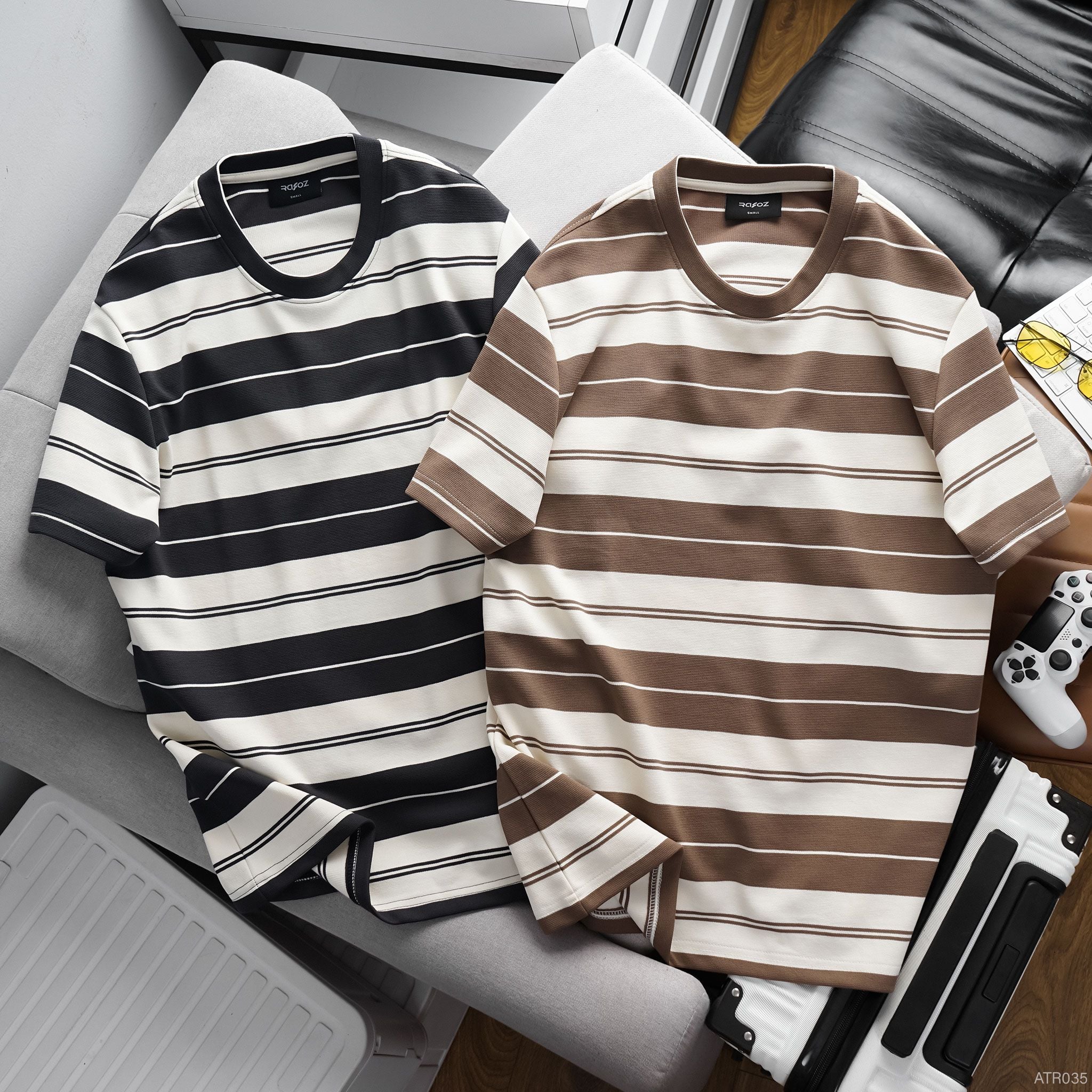  Áo thun RAFOZ kẻ ngang basic - 035 