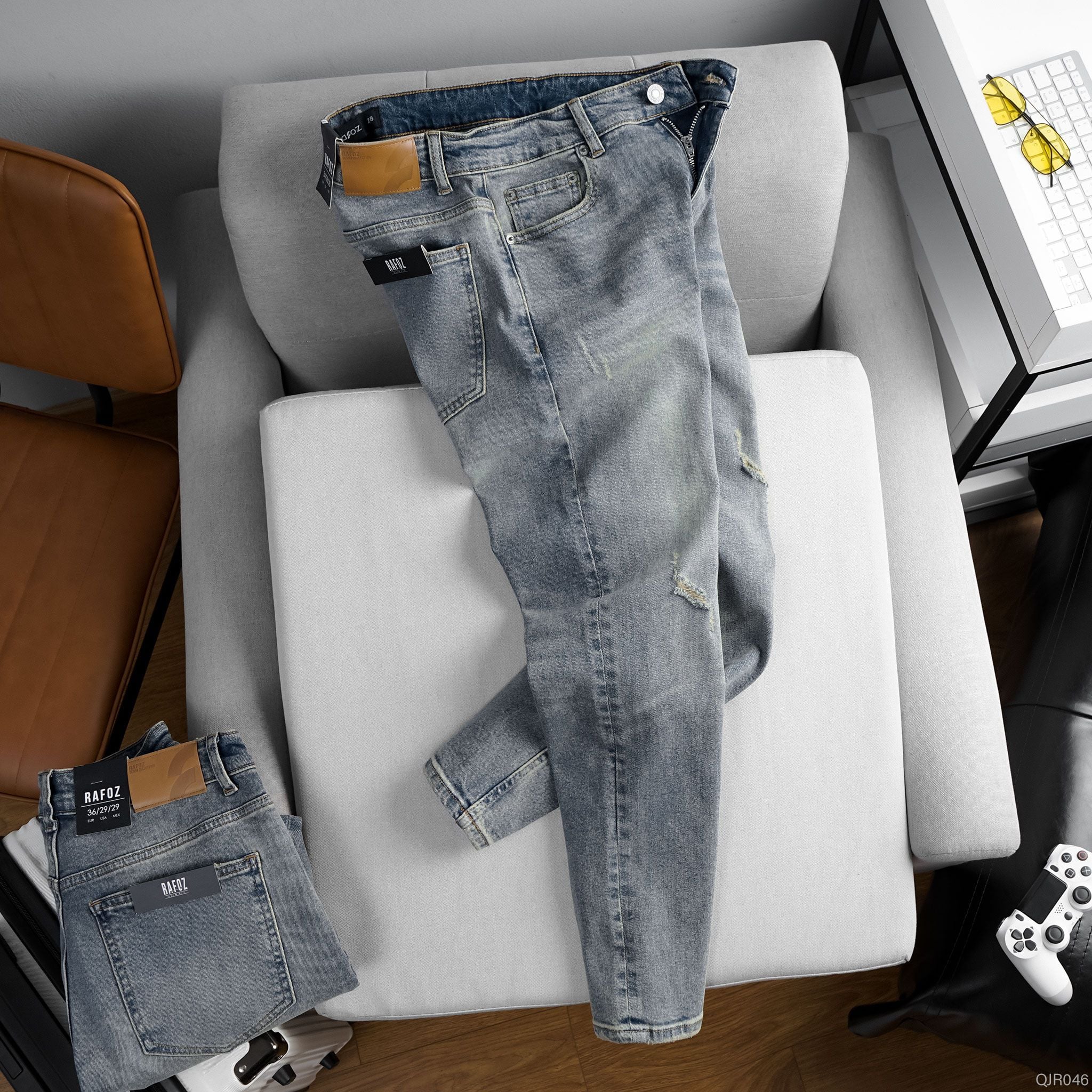  Quần jean RAFOZ yellowish blue - 046 