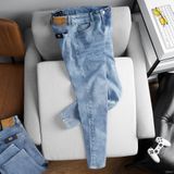  Quần jean RAFOZ xanh nhạt wash - 047 