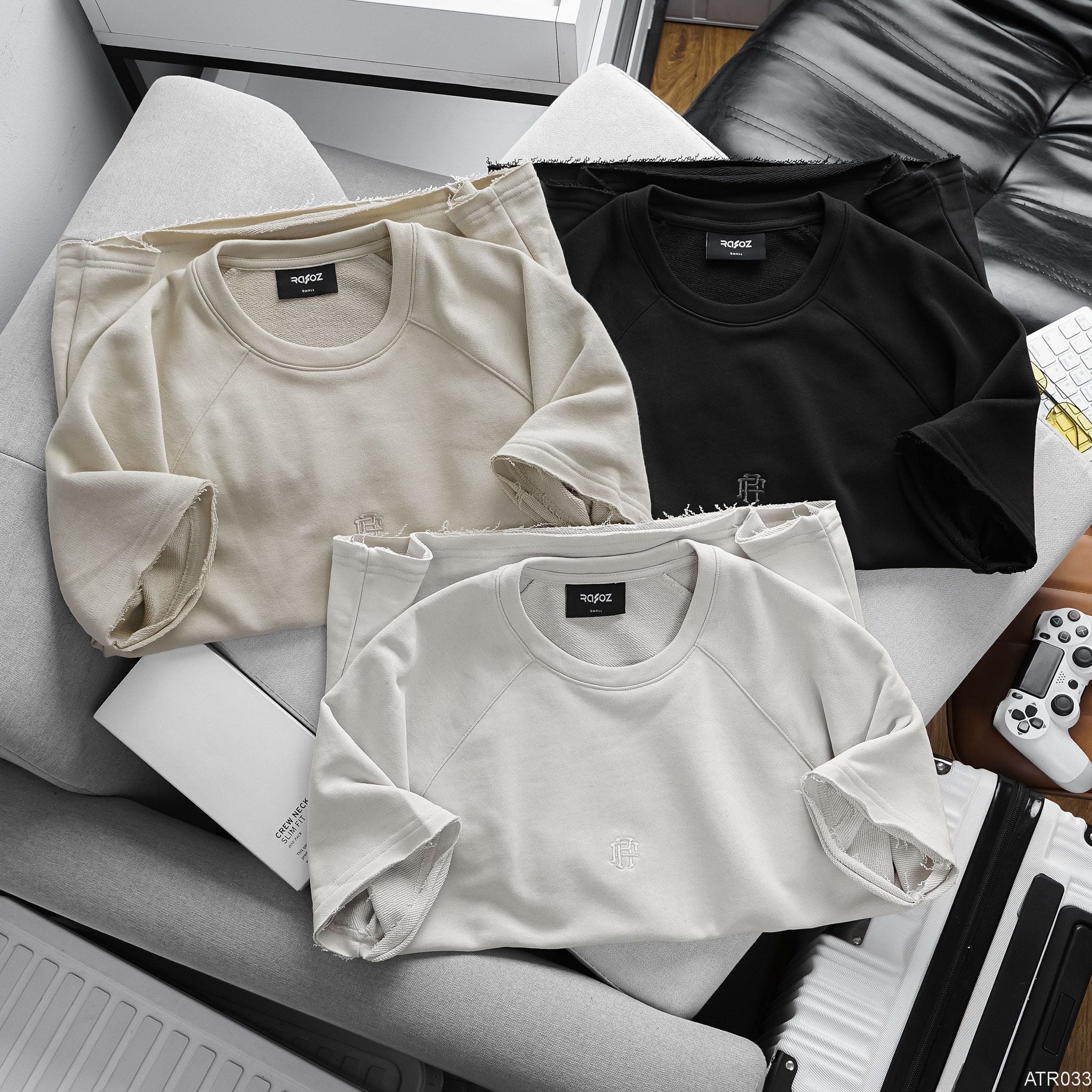  Áo thun regular RAFOZ with logo - 033 