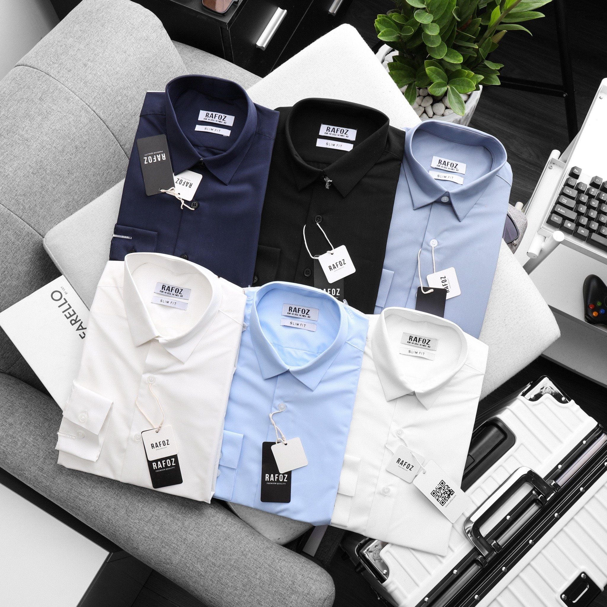  Áo sơ mi Rafoz6 slimfit basic - 220209 