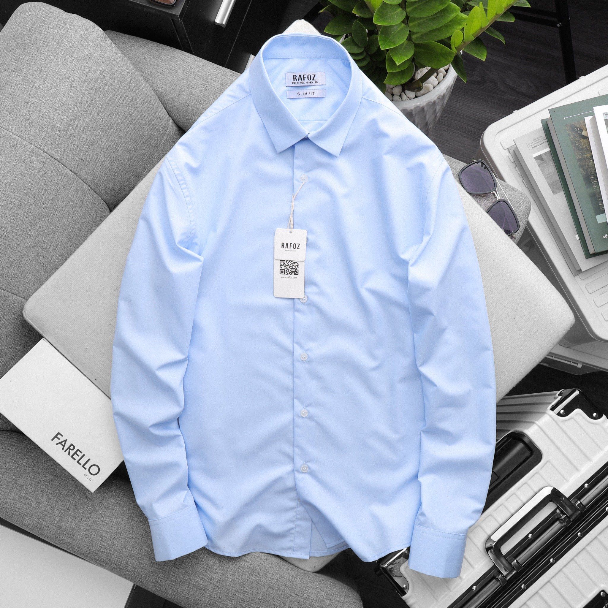  Áo sơ mi Rafoz6 slimfit basic - 220209 