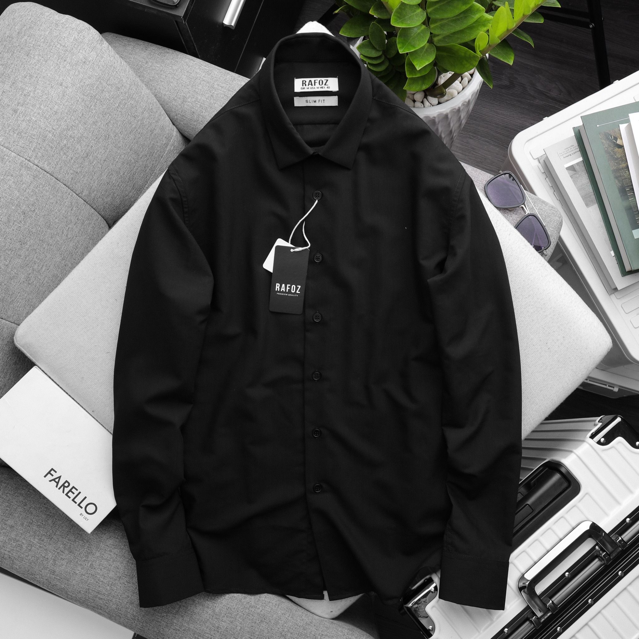  Áo sơ mi Rafoz6 slimfit basic - 220209 