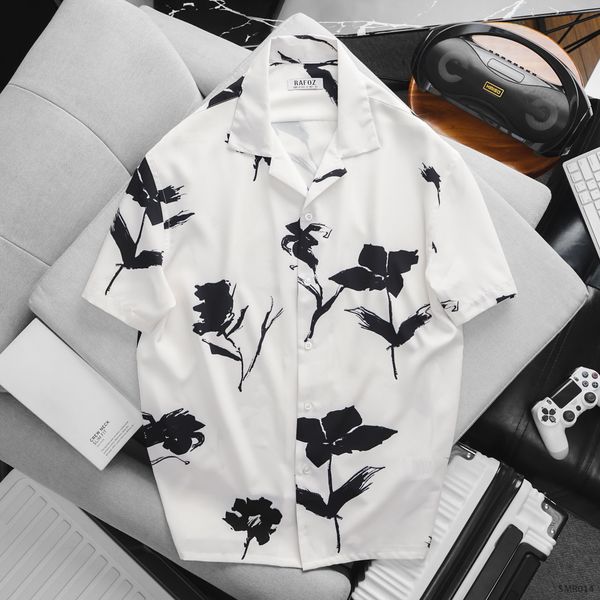 Áo sơ mi Cuban RAFOZ họa tiết - 014 