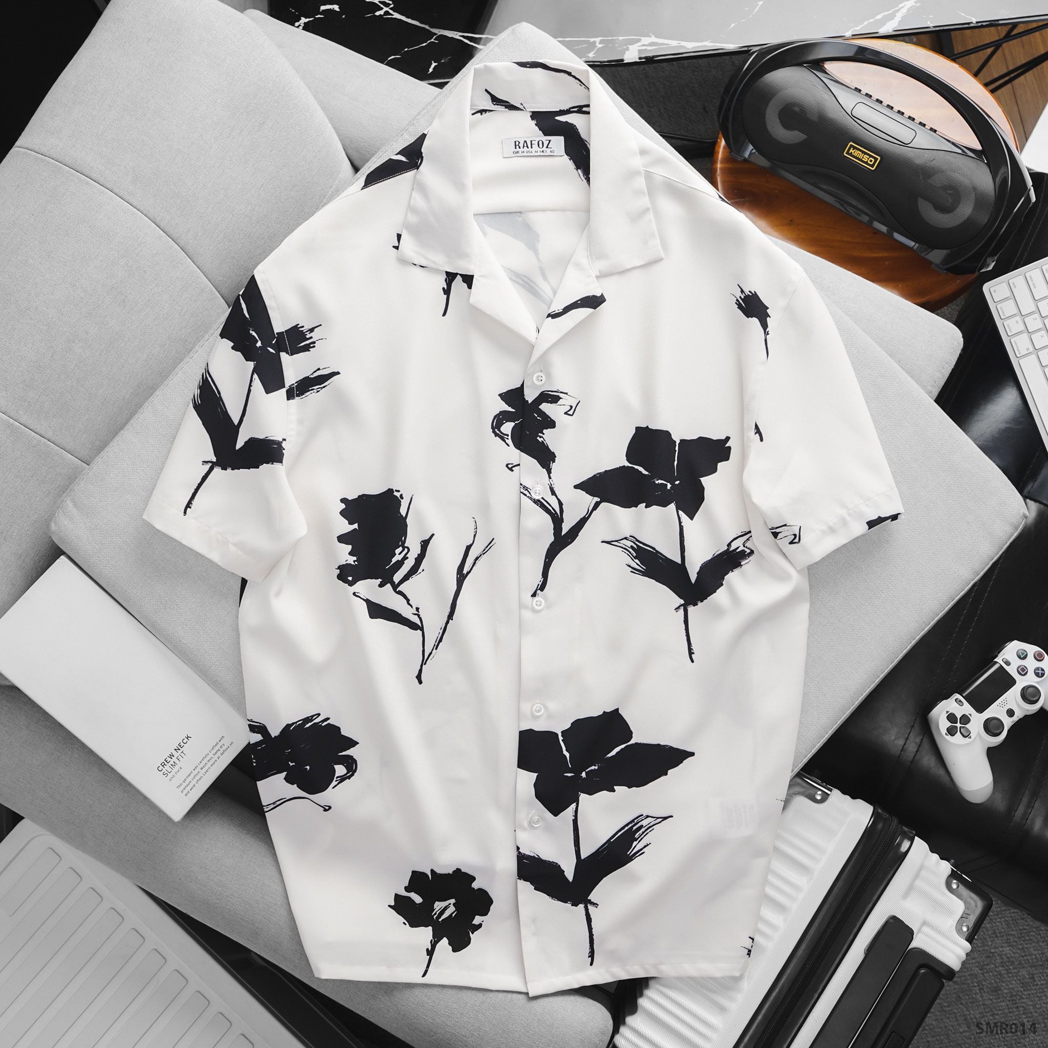  Áo sơ mi Cuban RAFOZ họa tiết - 014 