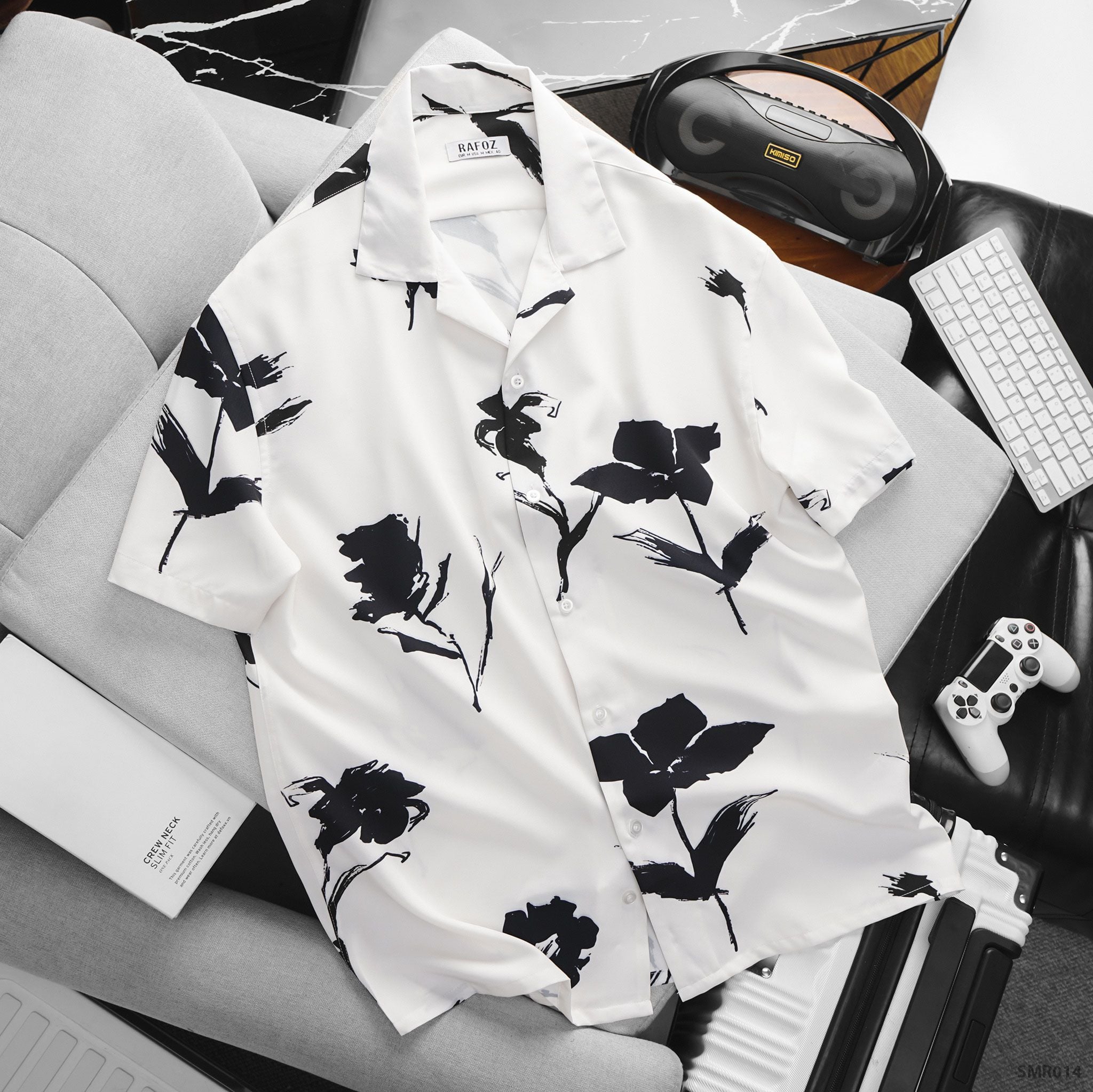  Áo sơ mi Cuban RAFOZ họa tiết - 014 