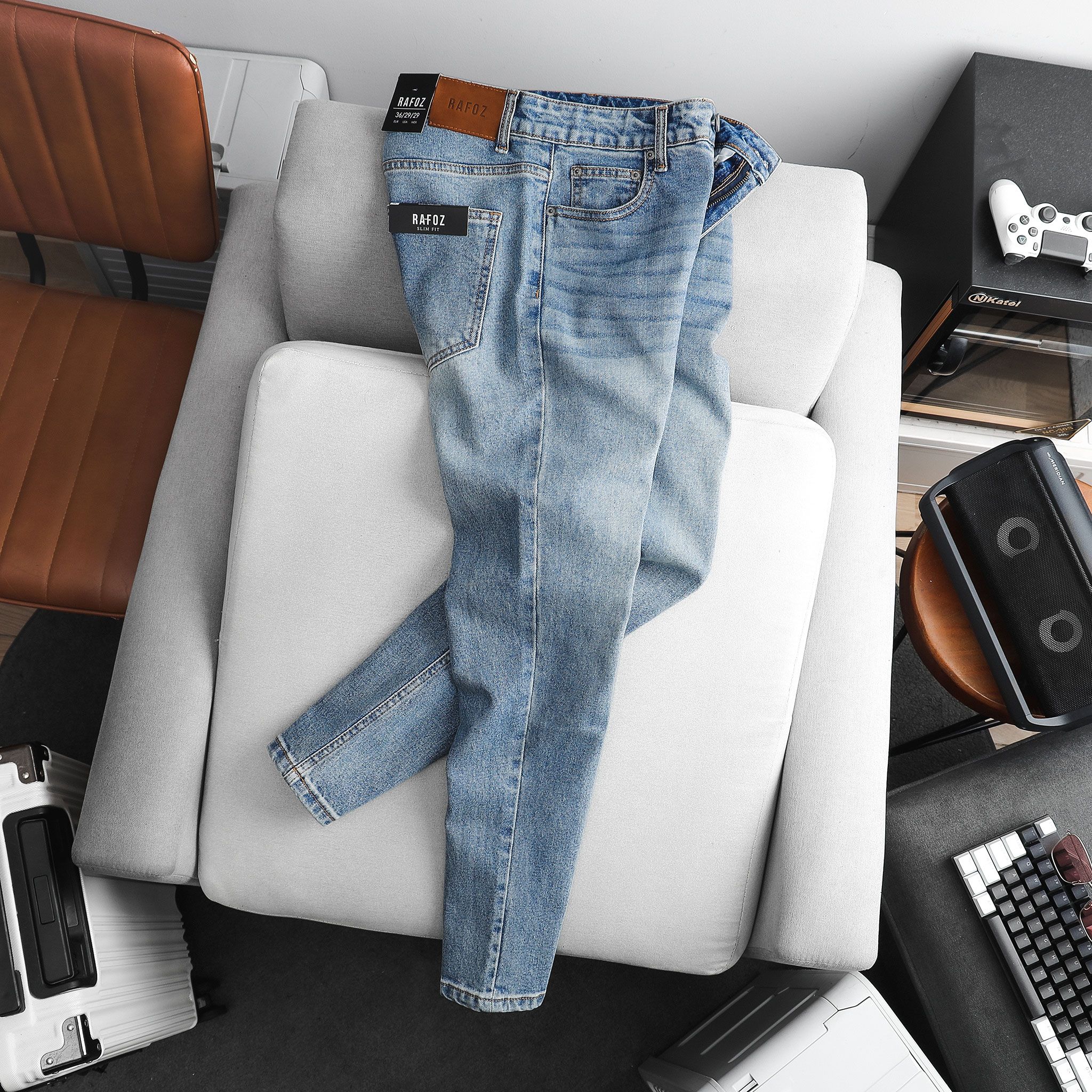  Quần jean RAFOZ light blue wash - 028 