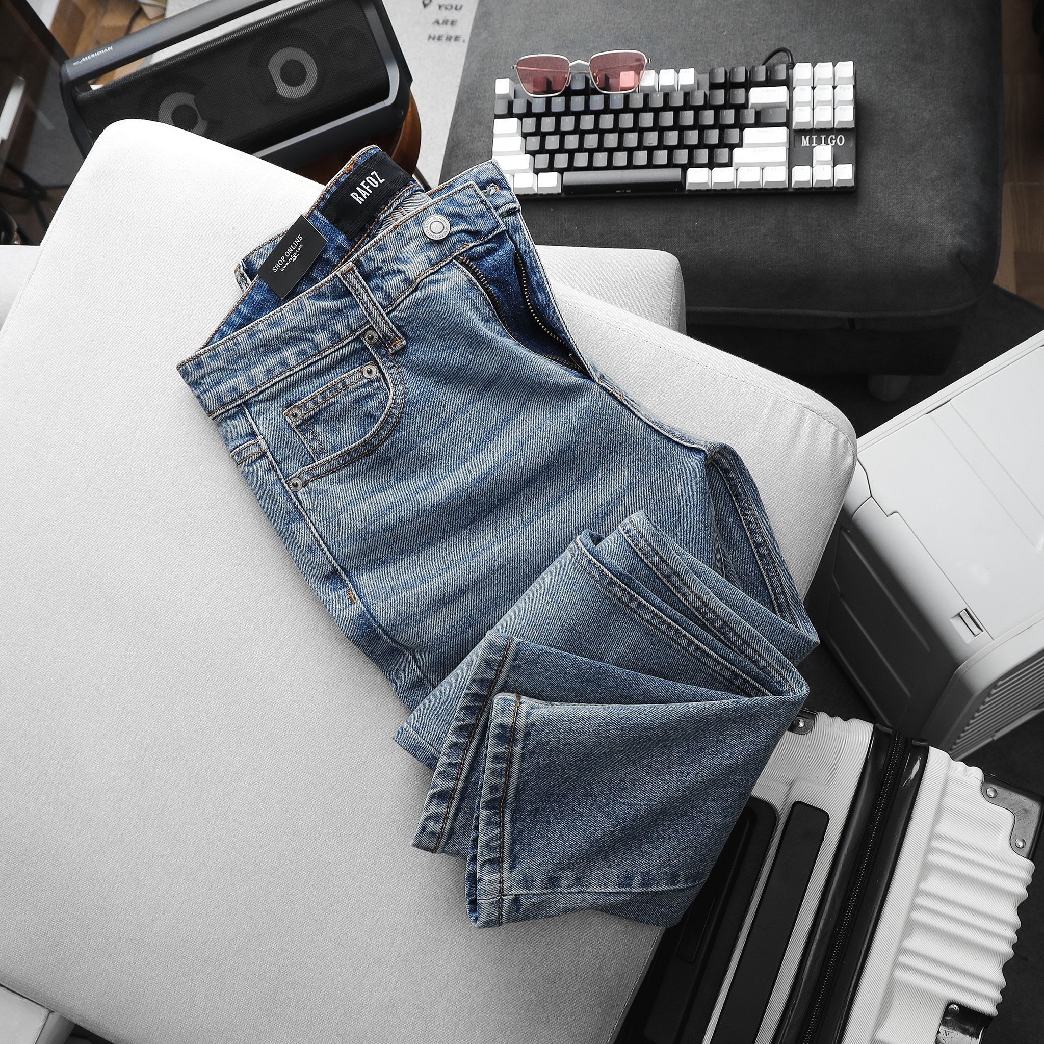  Quần jean RAFOZ light blue wash - 028 