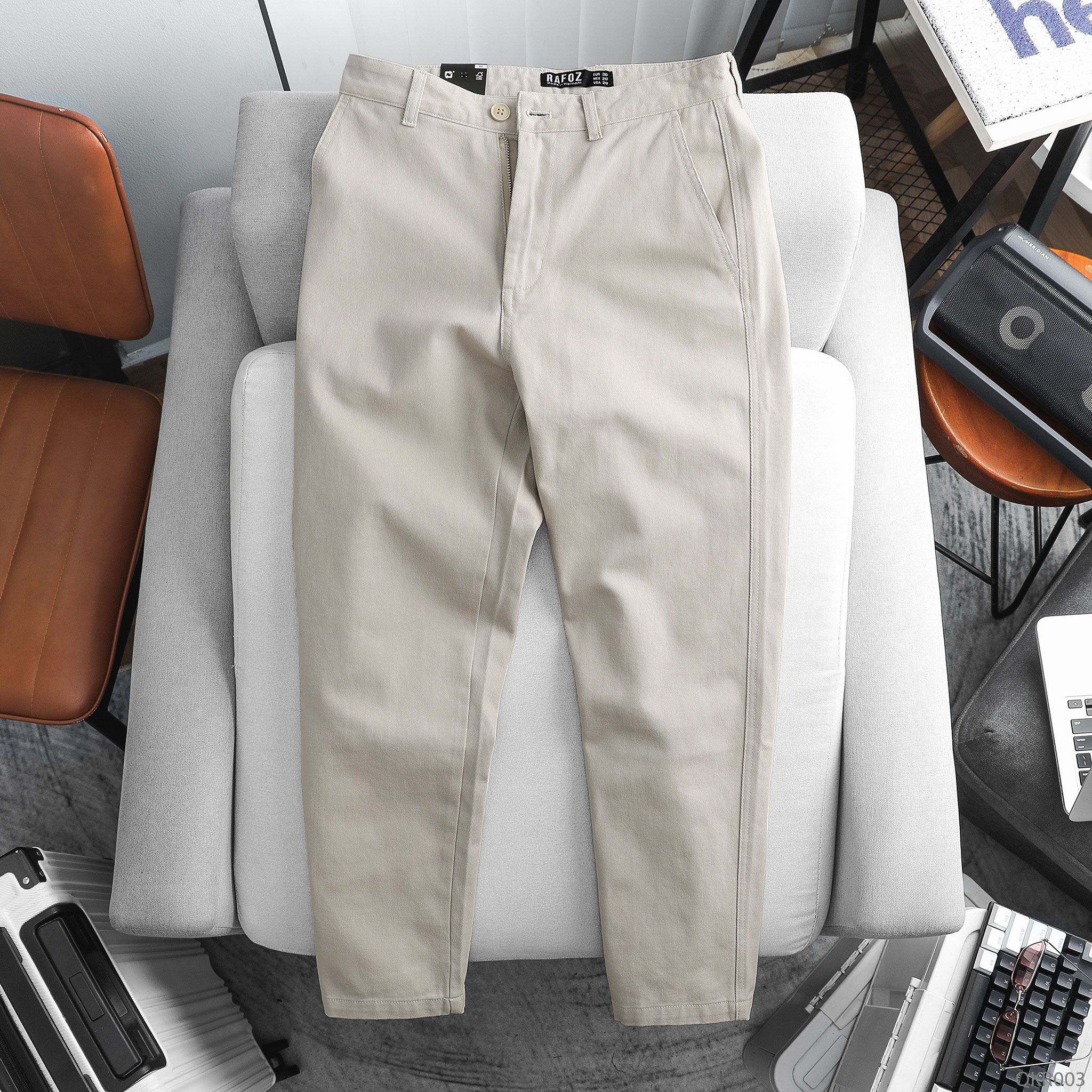  Quần kaki RAFOZ form straight fit - 003 