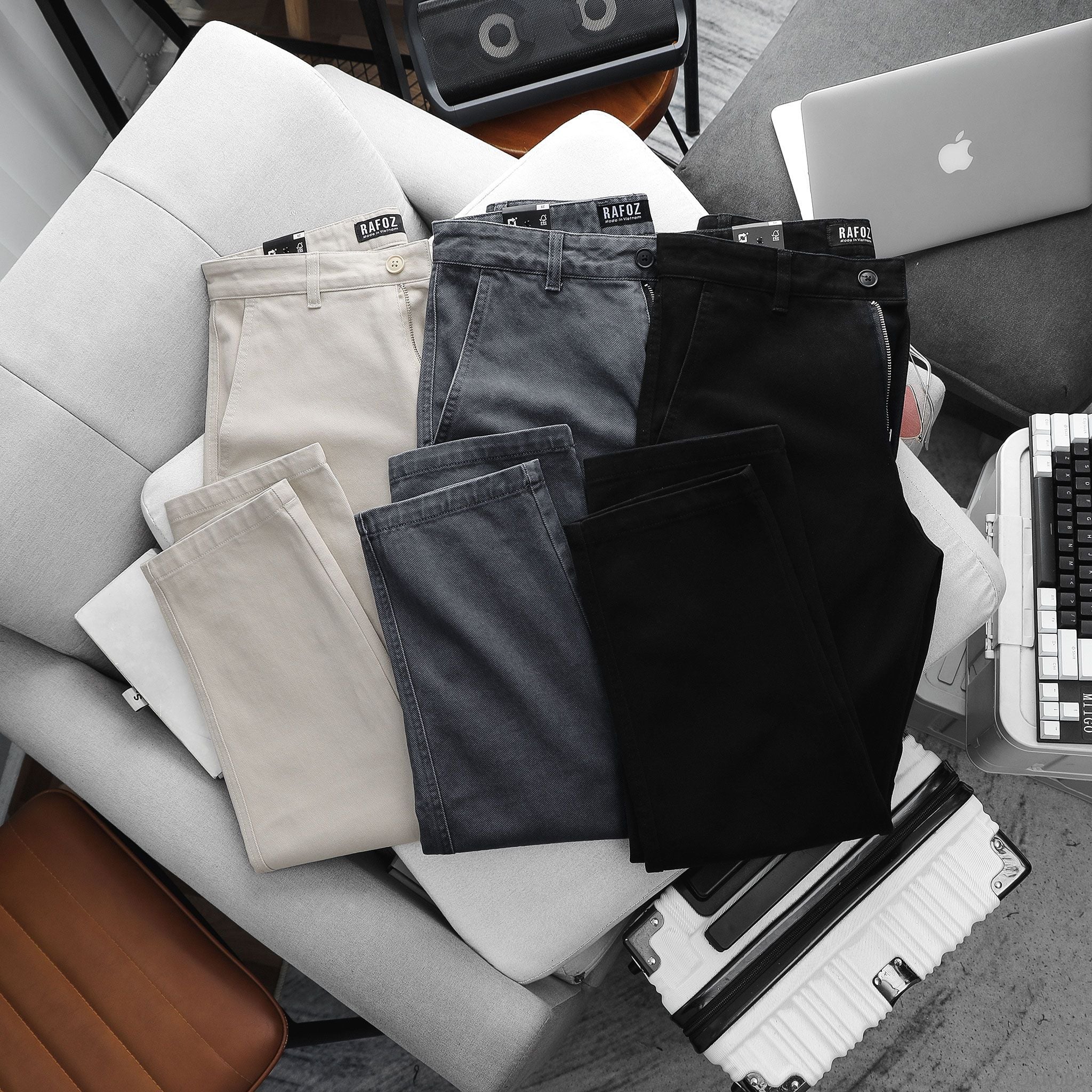  Quần kaki RAFOZ form straight fit - 003 