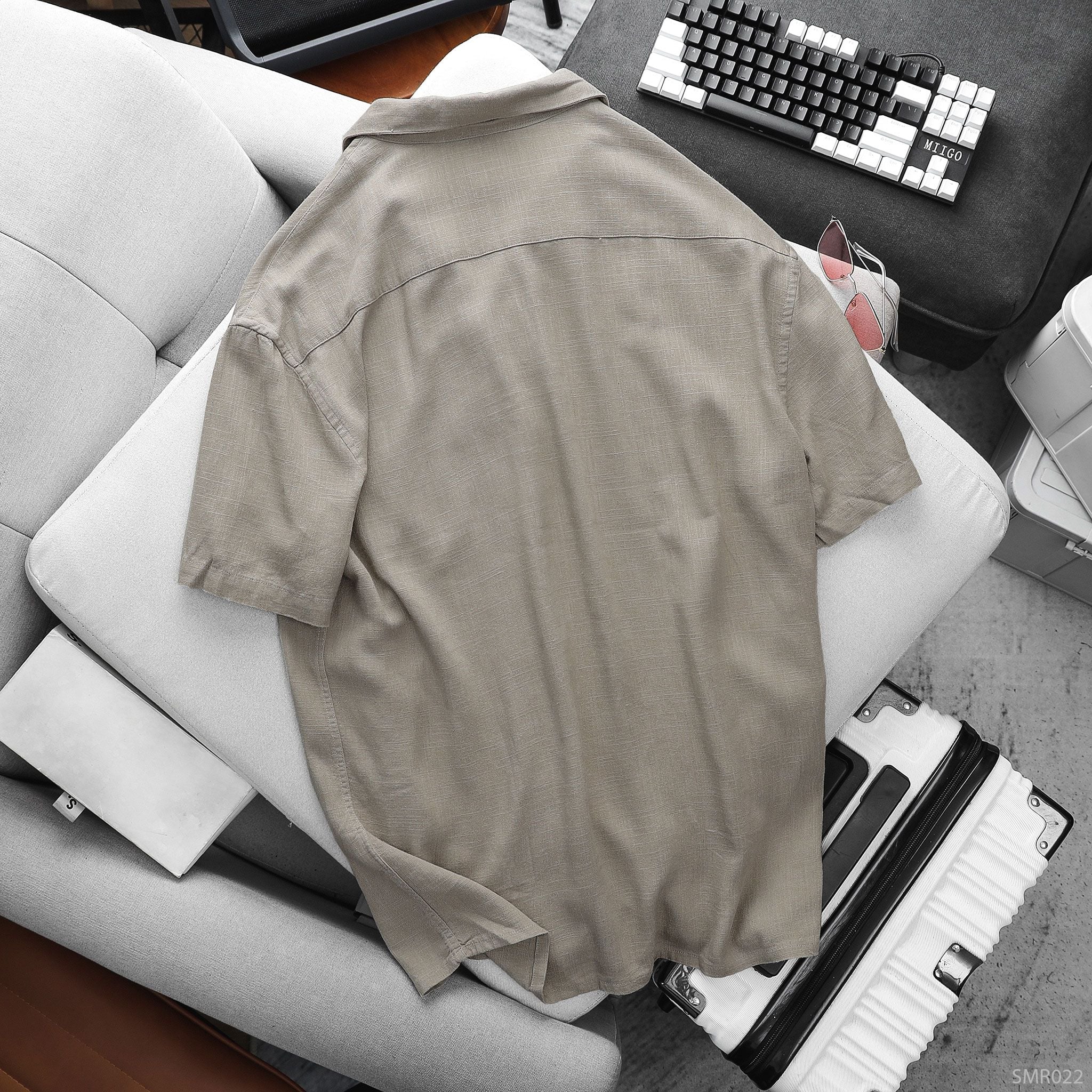  Áo sơ mi cuban linen basic RAFOZ - 022 