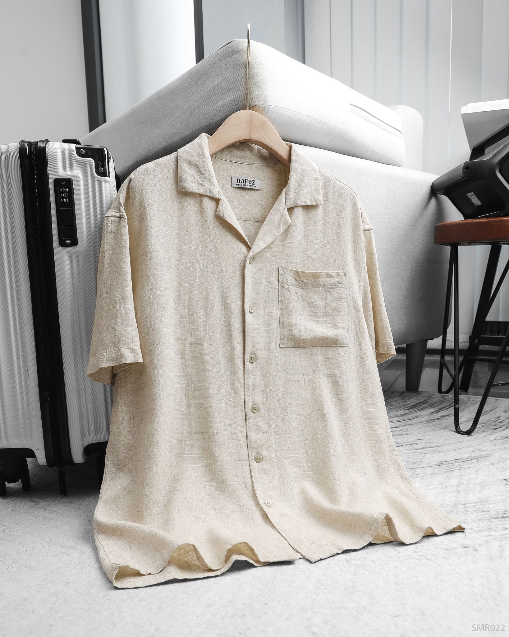  Áo sơ mi cuban linen basic RAFOZ - 022 