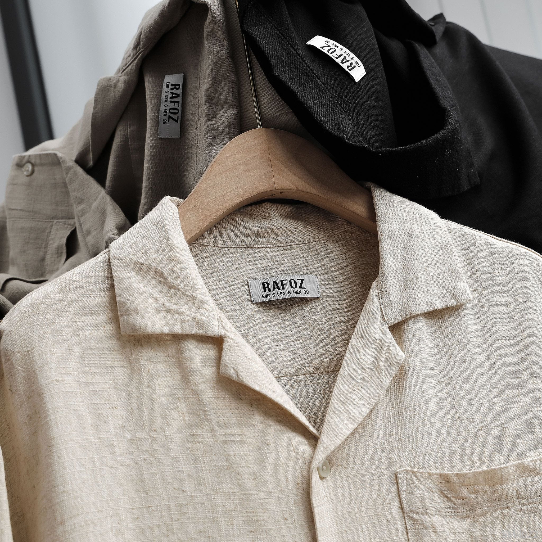  Áo sơ mi cuban linen basic RAFOZ - 022 