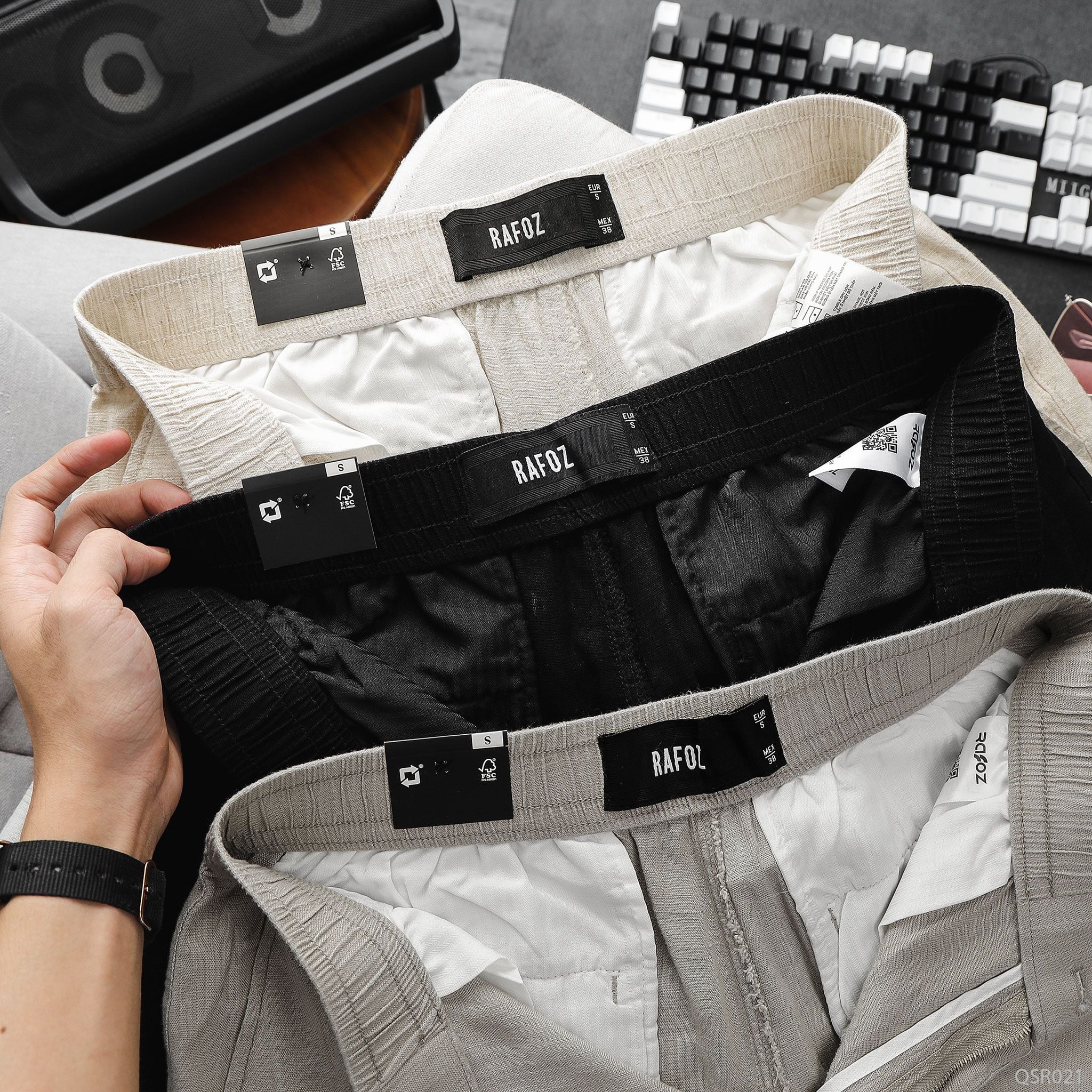  Quần short linen RAFOZ basic - 021 