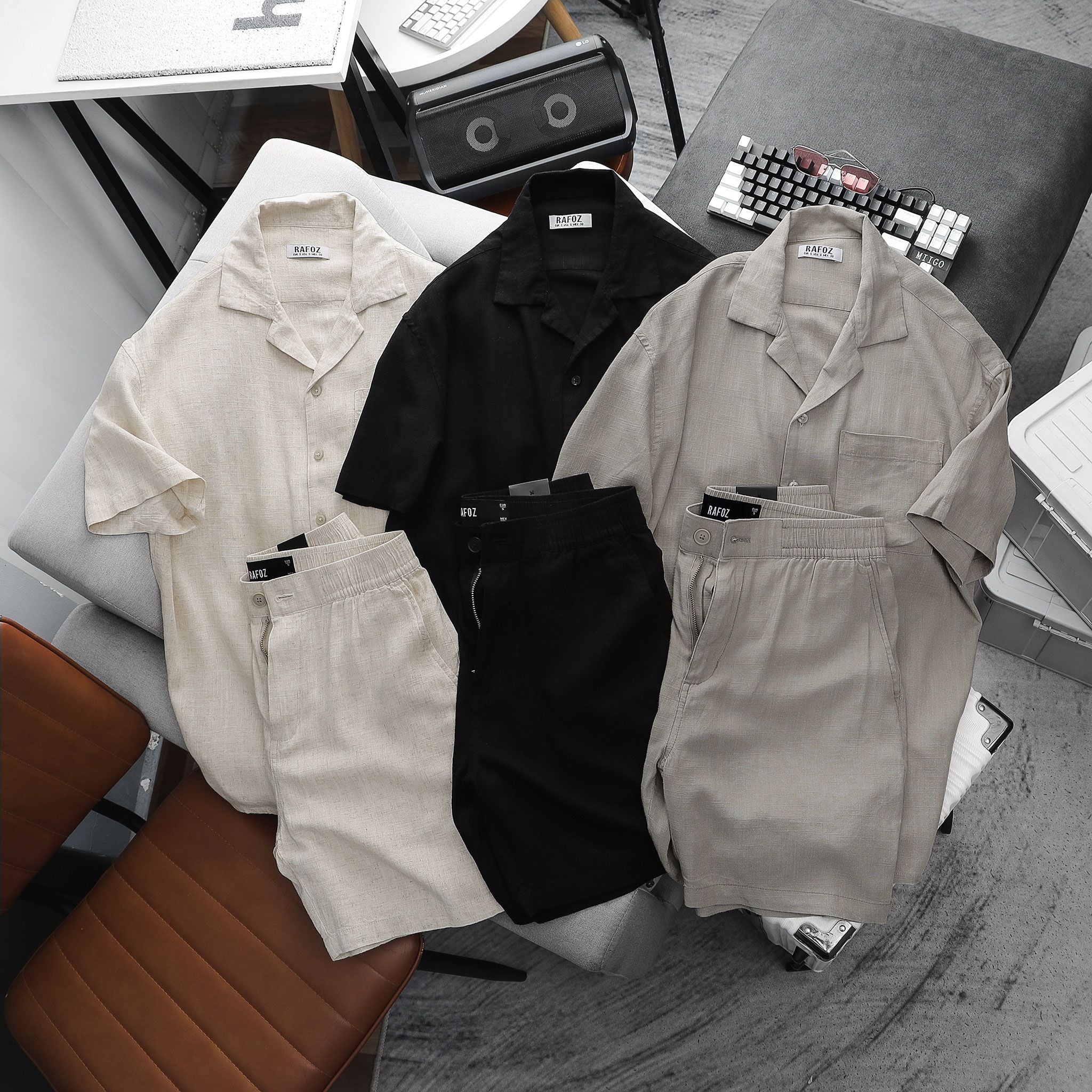  Quần short linen RAFOZ basic - 021 