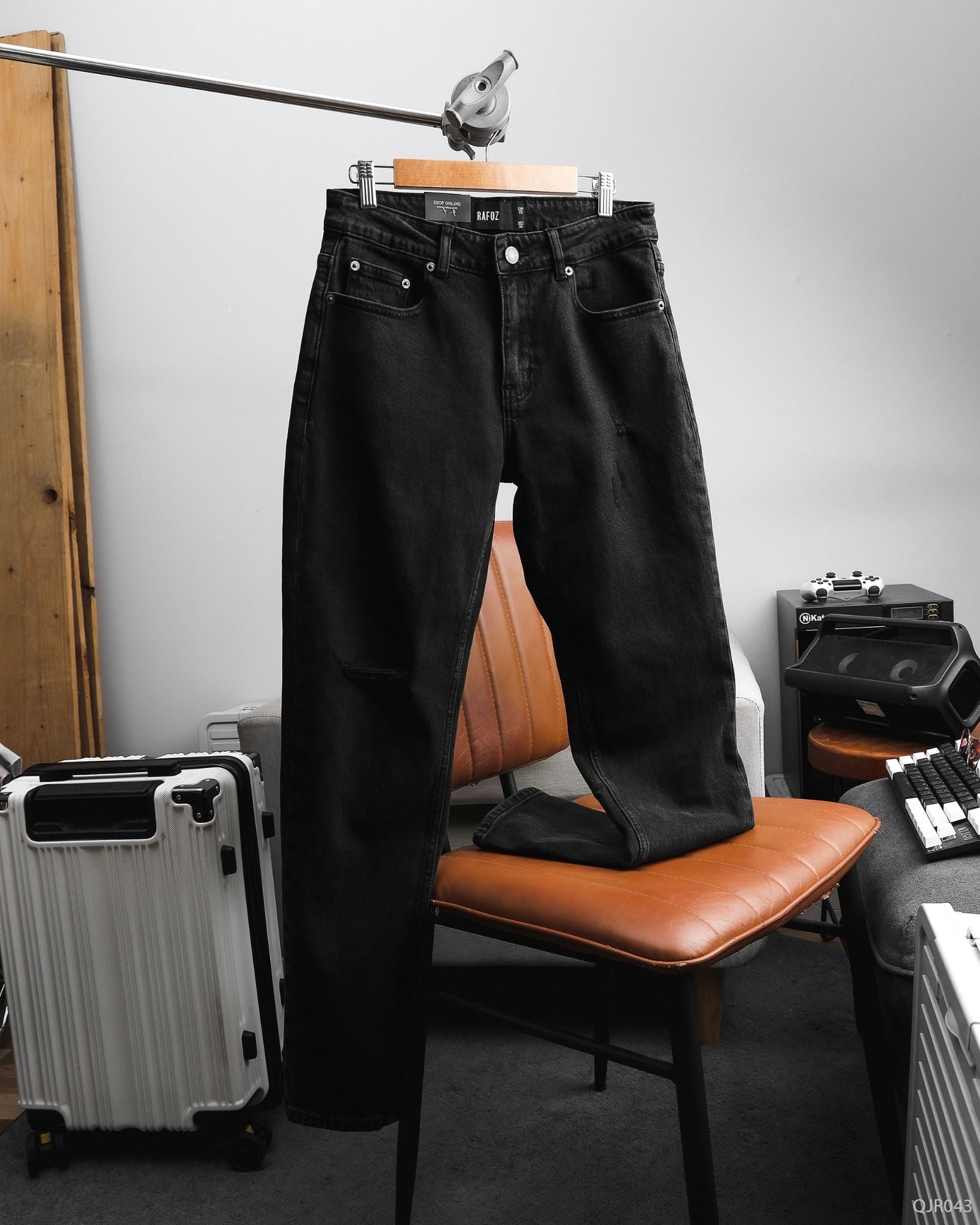  Quần jean RAFOZ grey wash ripped - 043 