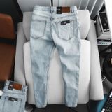  Quần jean RAFOZ skinny xanh sáng rách - 017 