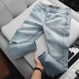  Quần jean RAFOZ skinny xanh sáng rách - 017 