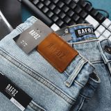 Quần jean RAFOZ skinny xanh sáng rách - 017 