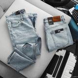  Quần jean RAFOZ skinny xanh sáng rách - 017 