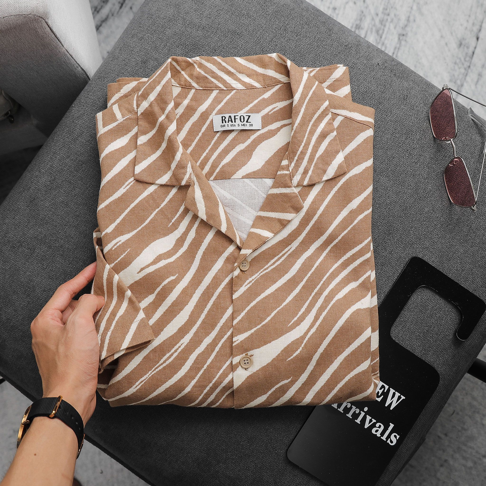  Áo sơ mi NT RAFOZ cuban shirt - 017 