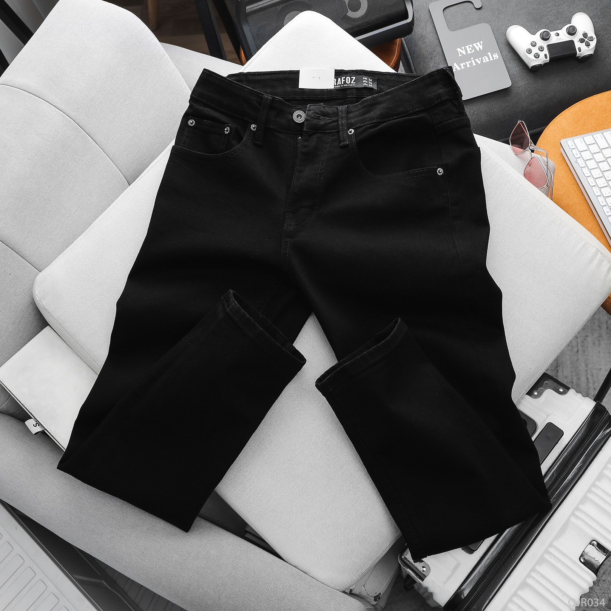  Quần jean đen Regular - fit RAFOZ - 034 