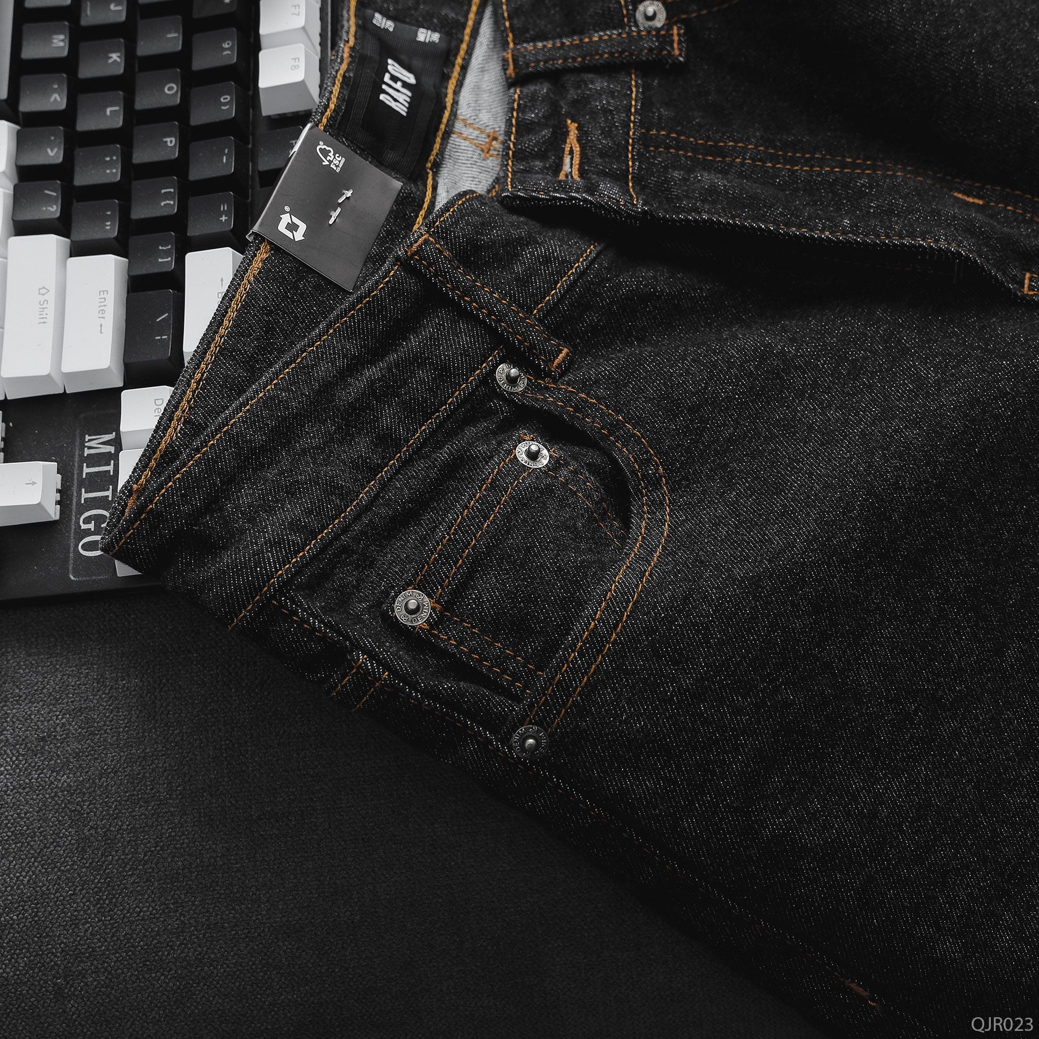  Quần jean RAFOZ slimfit Indigo đen - 023 