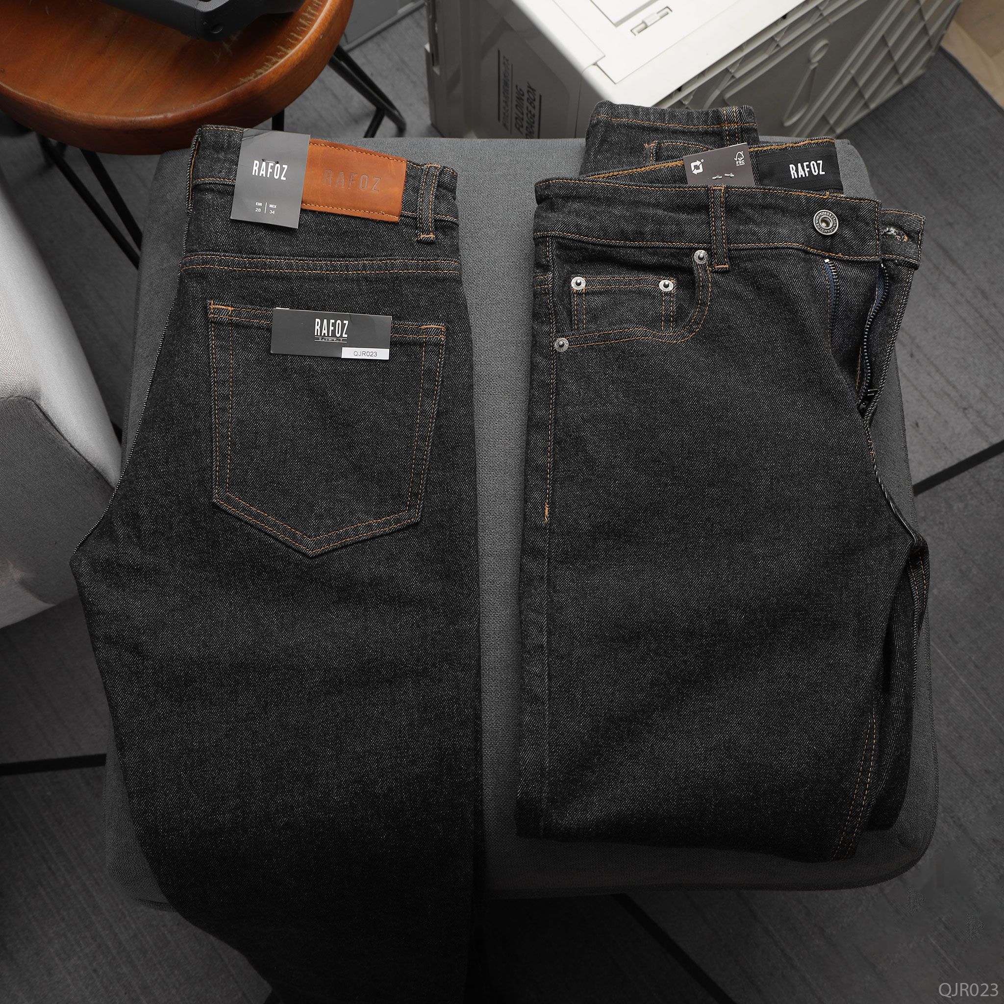  Quần jean RAFOZ slimfit Indigo đen - 023 