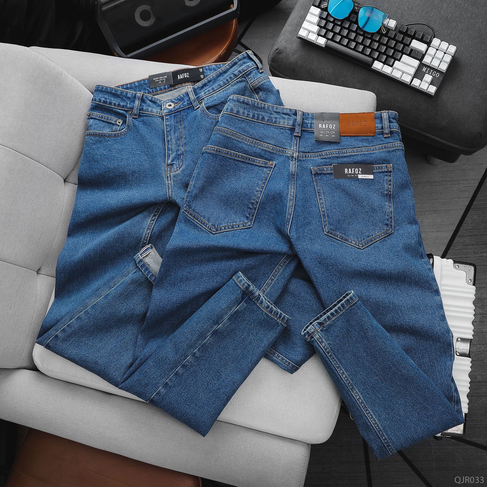  Quần jean RAFOZ Blue basic - 033 