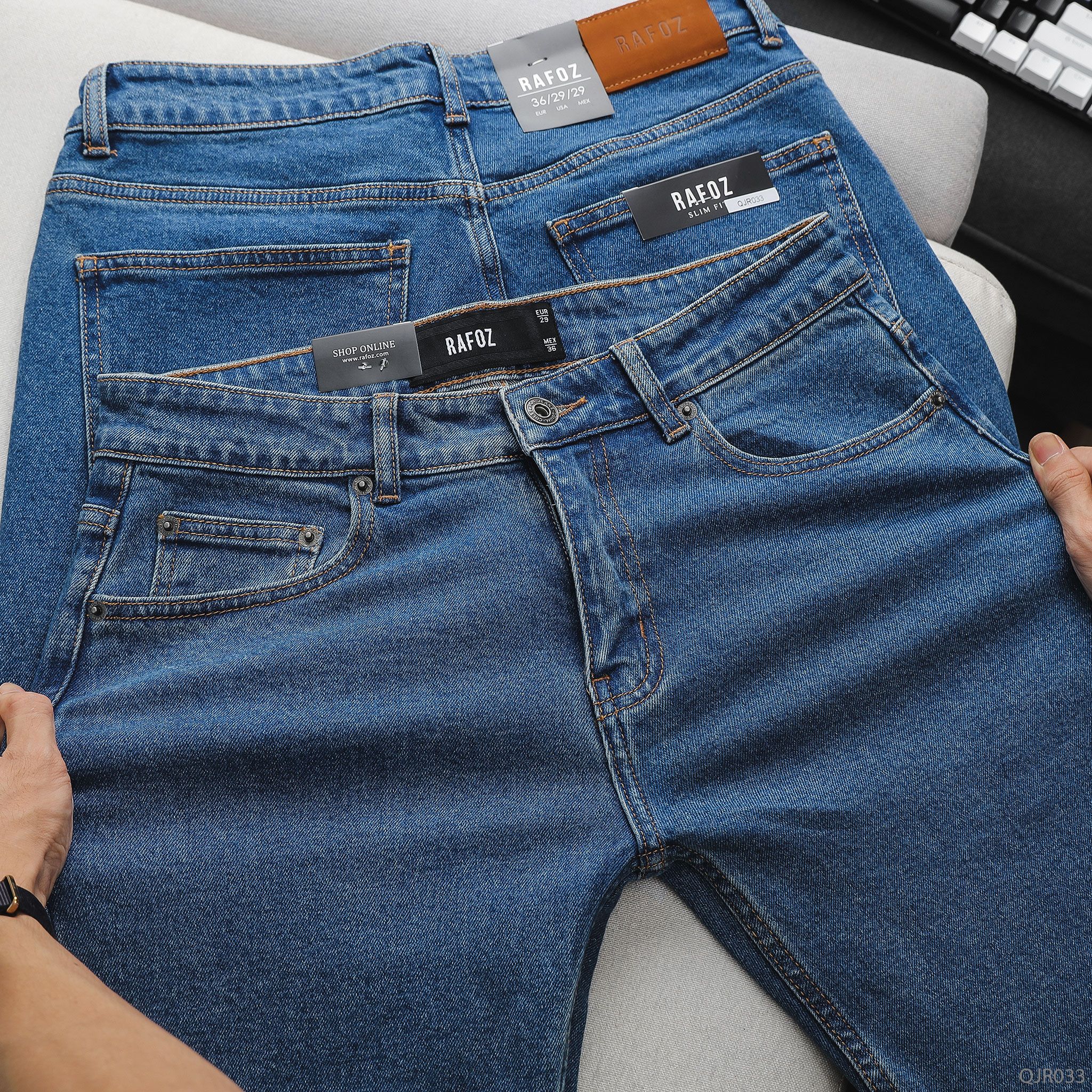  Quần jean RAFOZ Blue basic - 033 