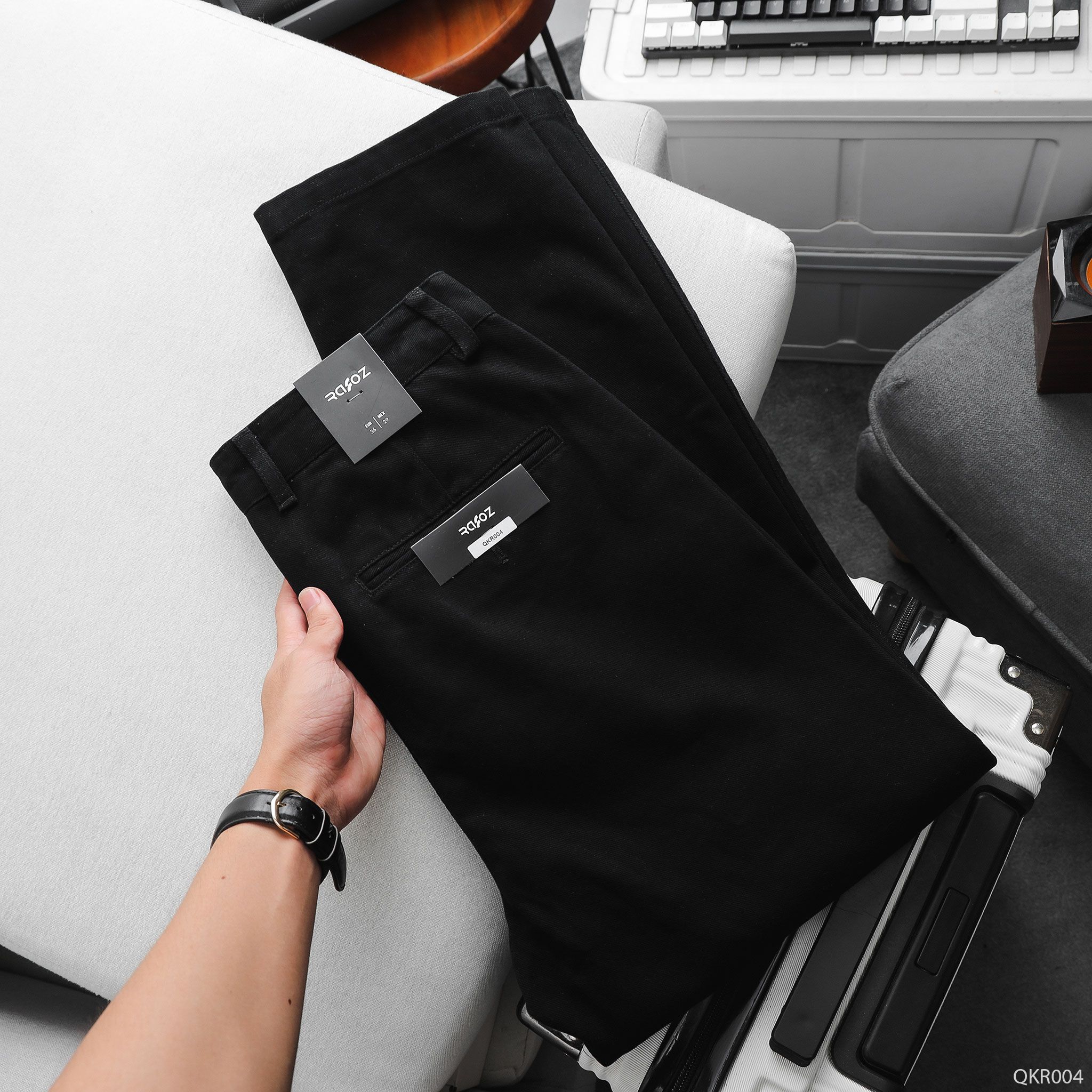  Quần kaki straight fit RAFOZ basic - 004 