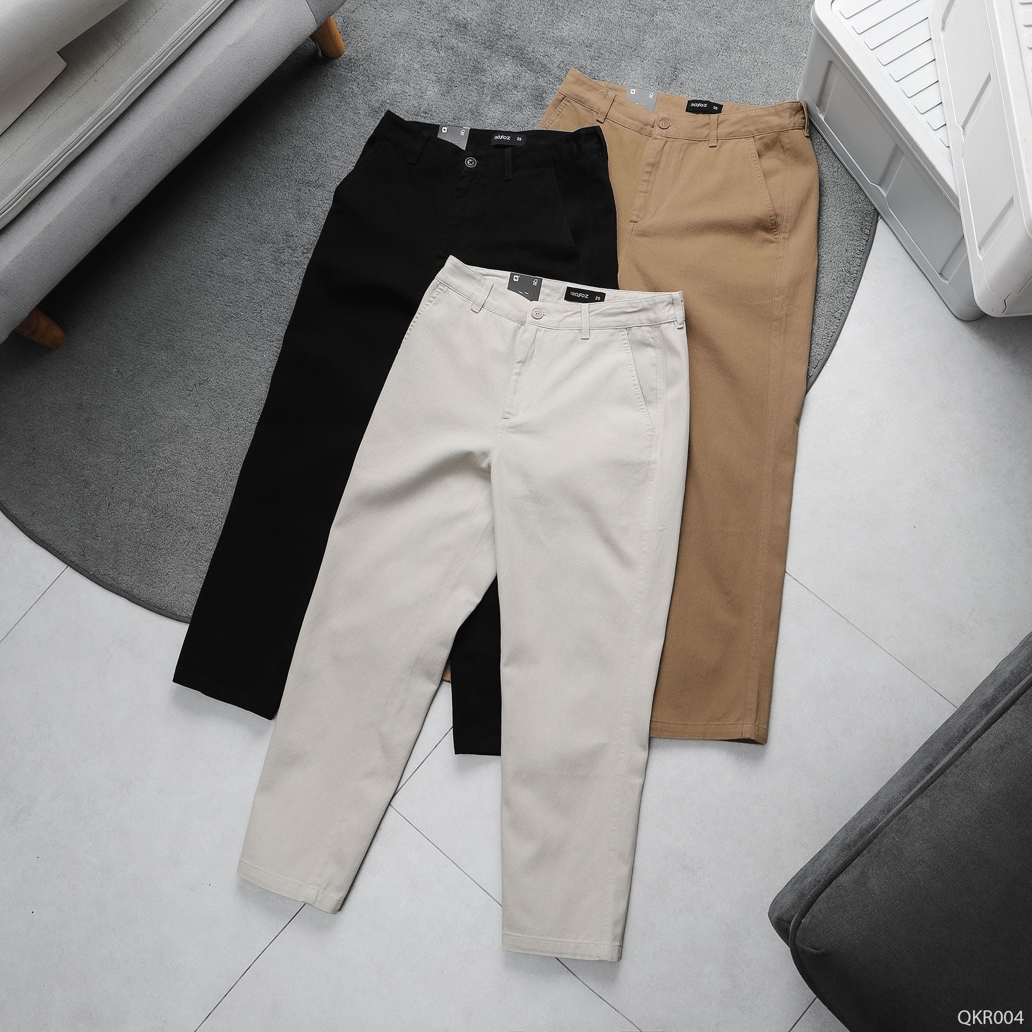  Quần kaki straight fit RAFOZ basic - 004 