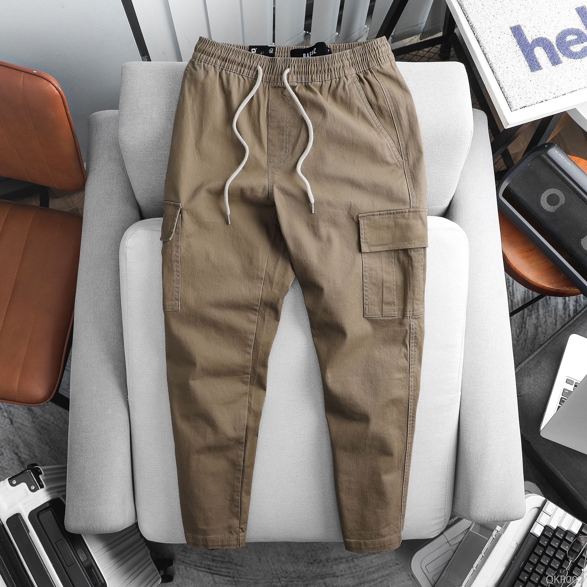  Quần kaki cargo RAFOZ form straight - 002 