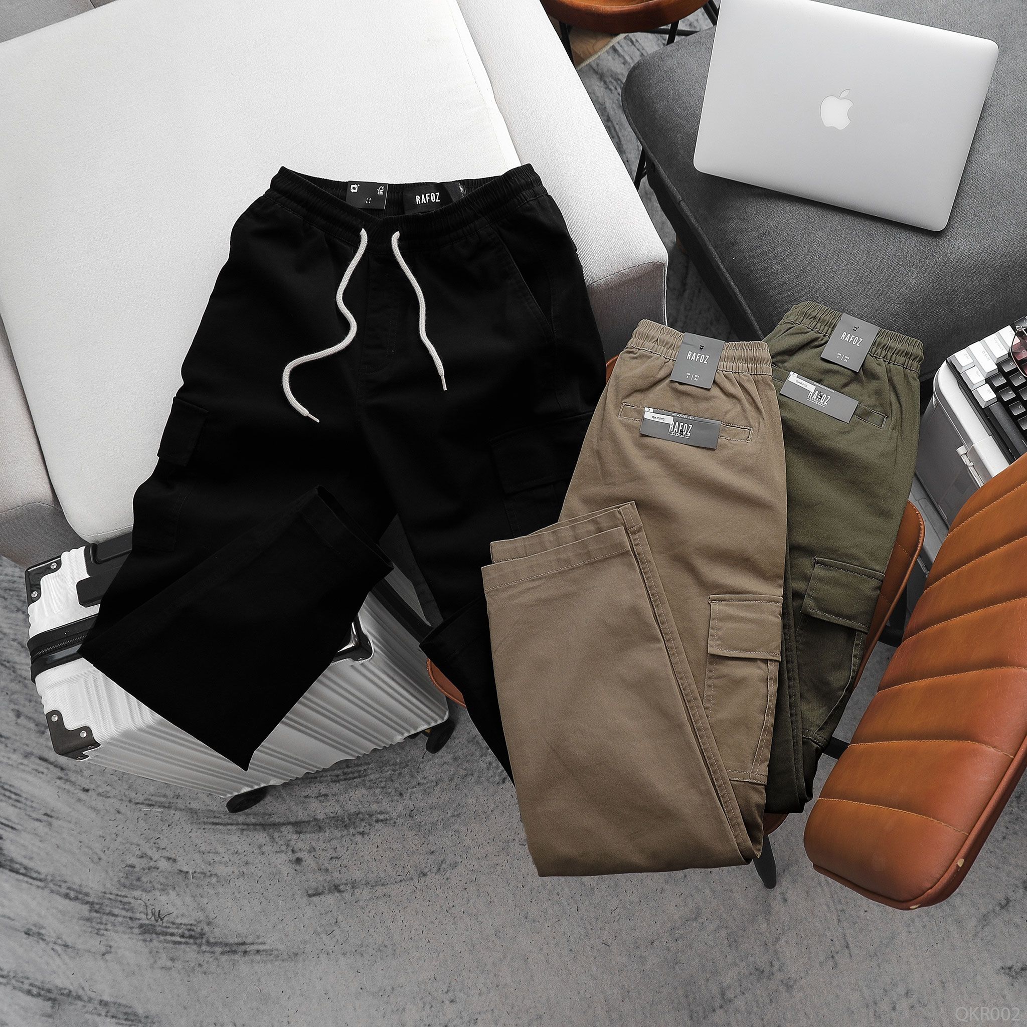  Quần kaki cargo RAFOZ form straight - 002 