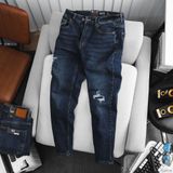  Quần jean RAFOZ xanh đá rách - 015 