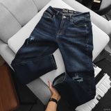  Quần jean RAFOZ xanh đá rách - 015 