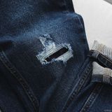  Quần jean RAFOZ xanh đá rách - 015 