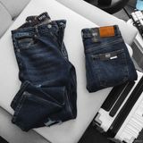  Quần jean RAFOZ xanh đá rách - 015 