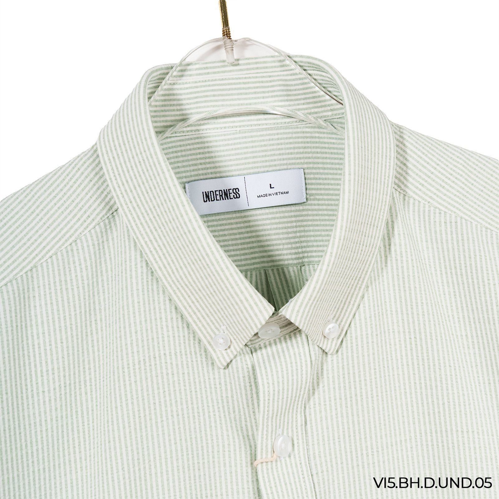  Áo sơ mi dài tay kẻ sọc UDN 