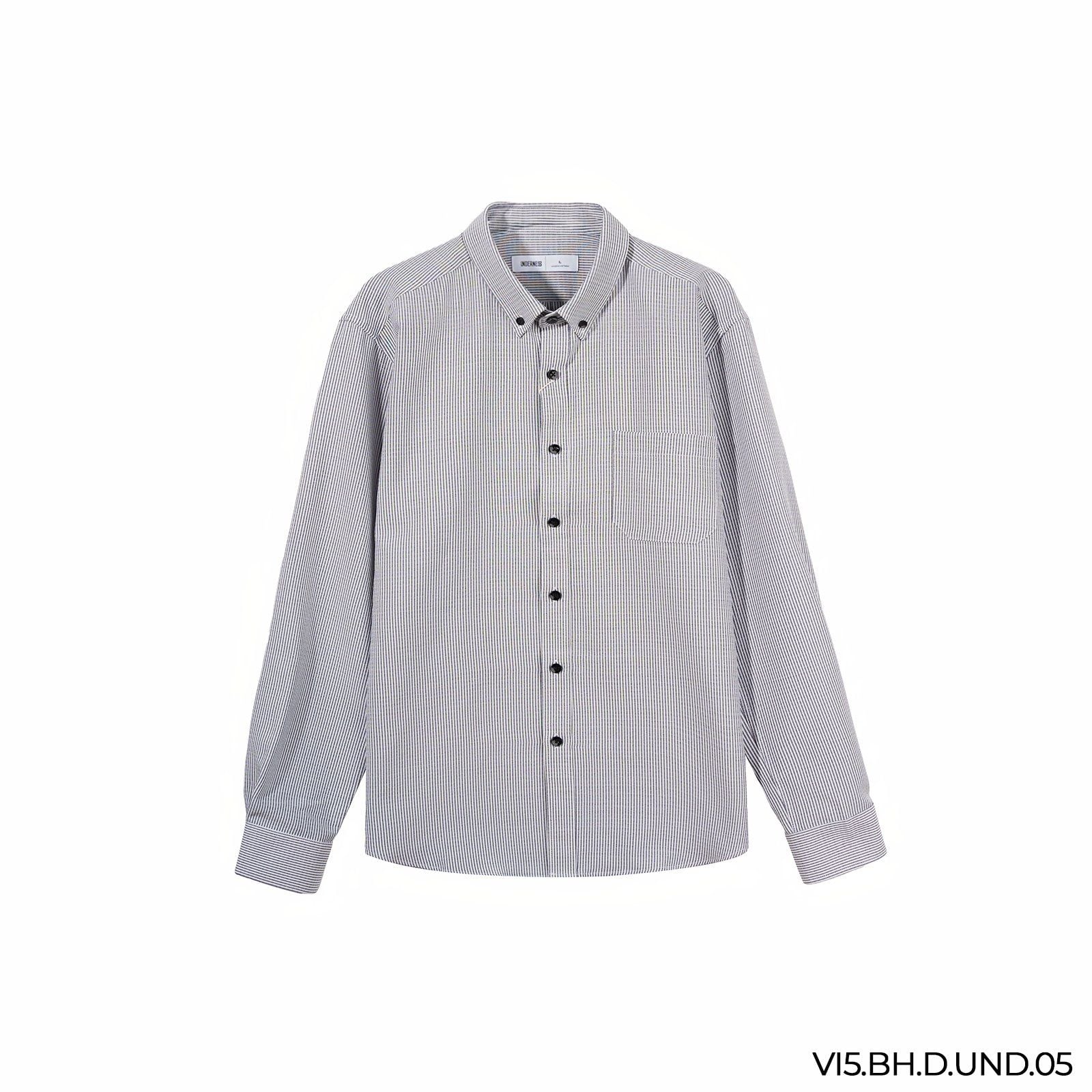  Áo sơ mi dài tay kẻ sọc UDN 