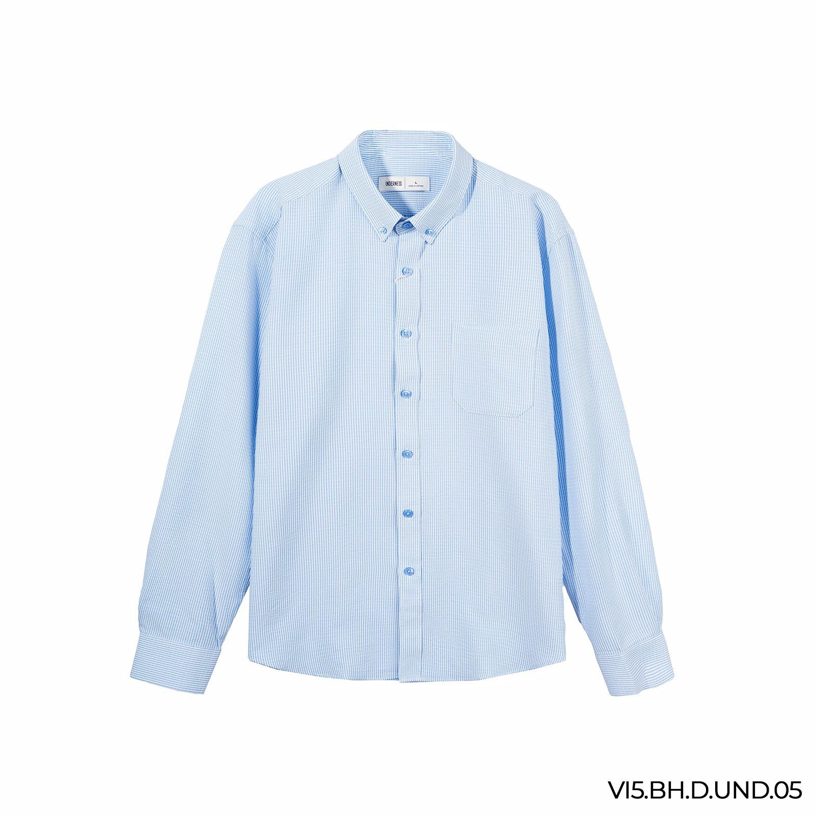  Áo sơ mi dài tay kẻ sọc UDN 