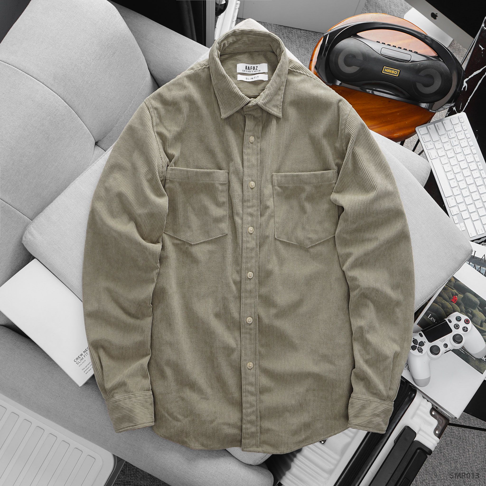  Áo sơ mi nhung basic RAFOZ - 013 