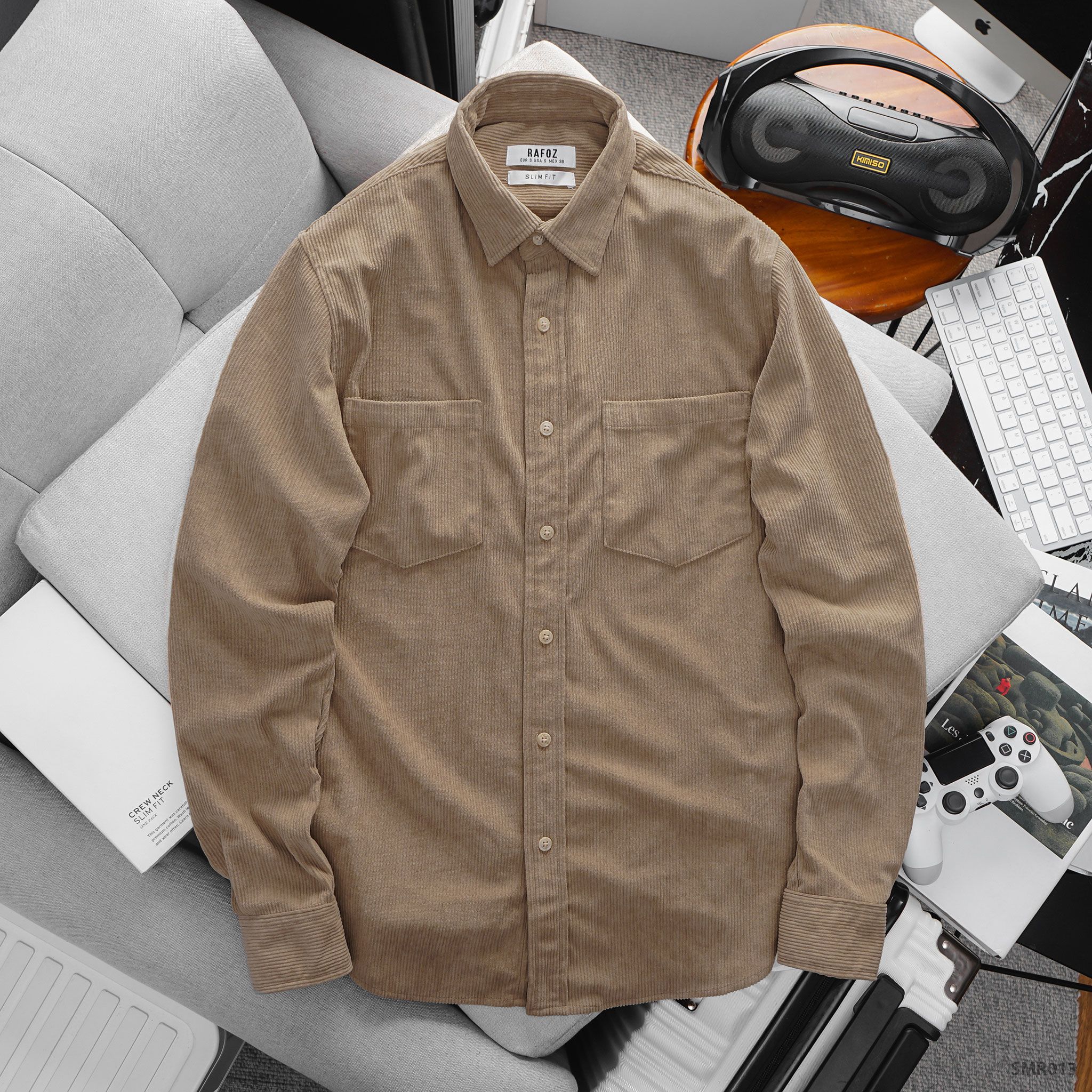  Áo sơ mi nhung basic RAFOZ - 013 