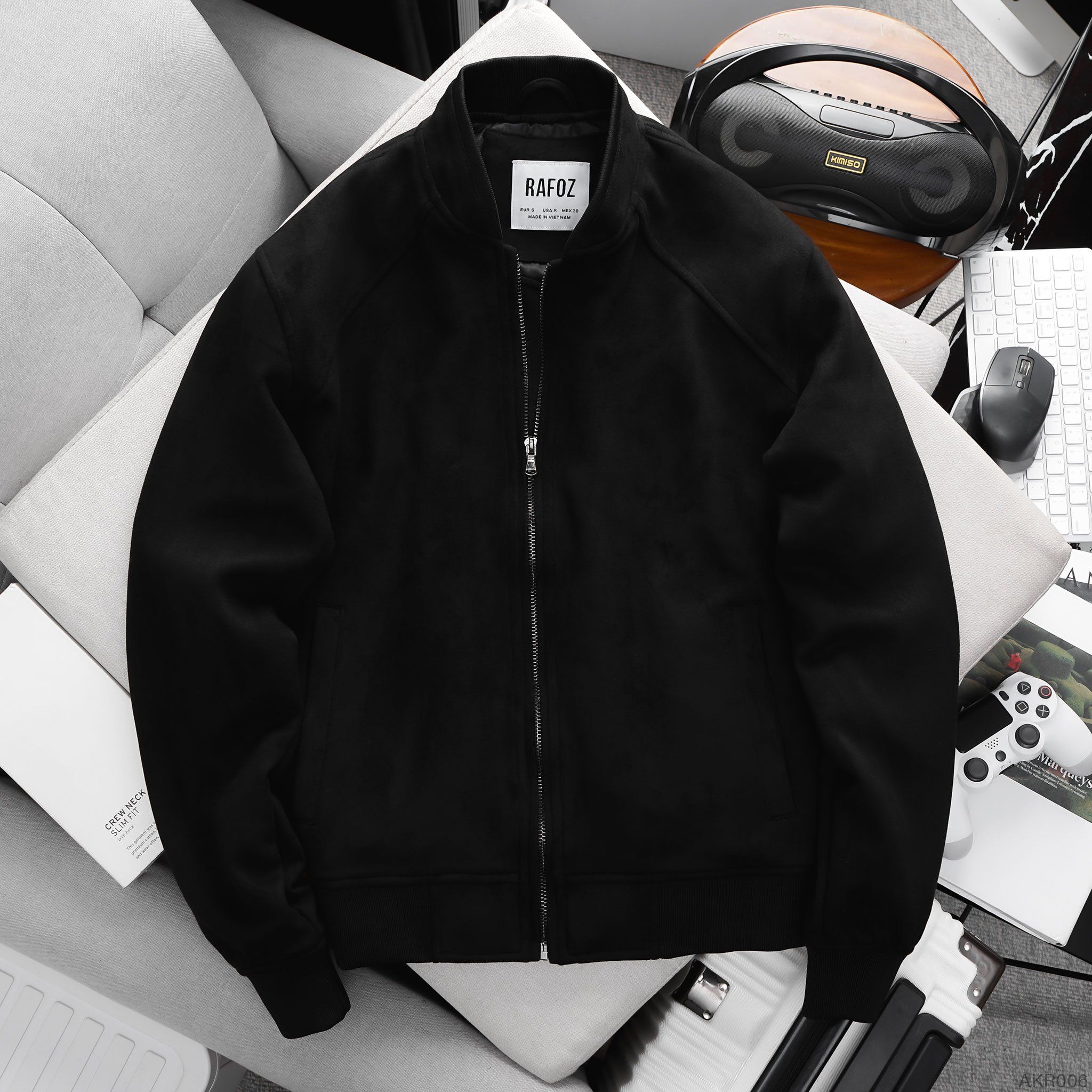  Áo khoác bomber da lộn RAFOZ - 006 