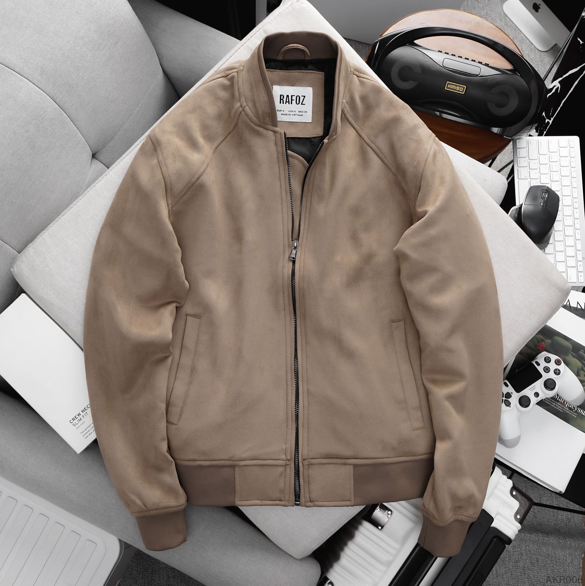  Áo khoác bomber da lộn RAFOZ - 006 