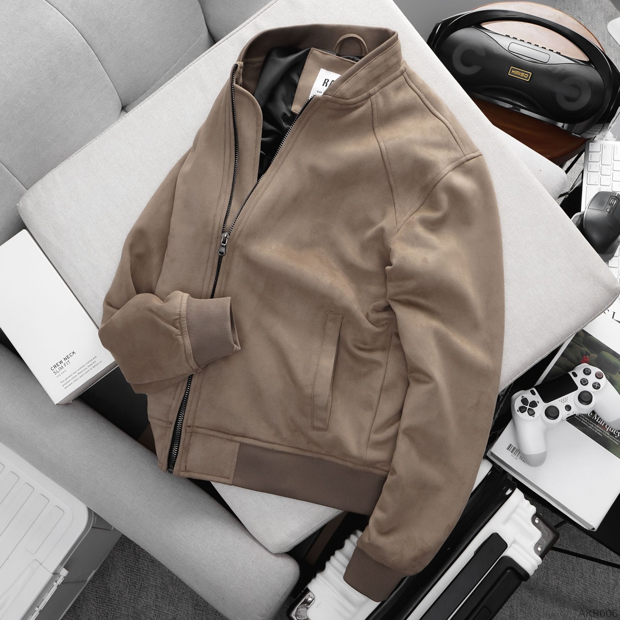  Áo khoác bomber da lộn RAFOZ - 006 